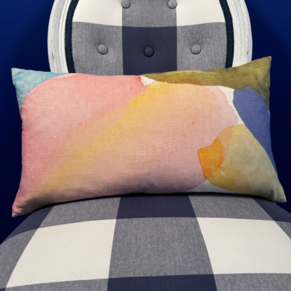 West Elm 'Sheer Brushstroke' Down Filled Pillow - Picture 2 of 4